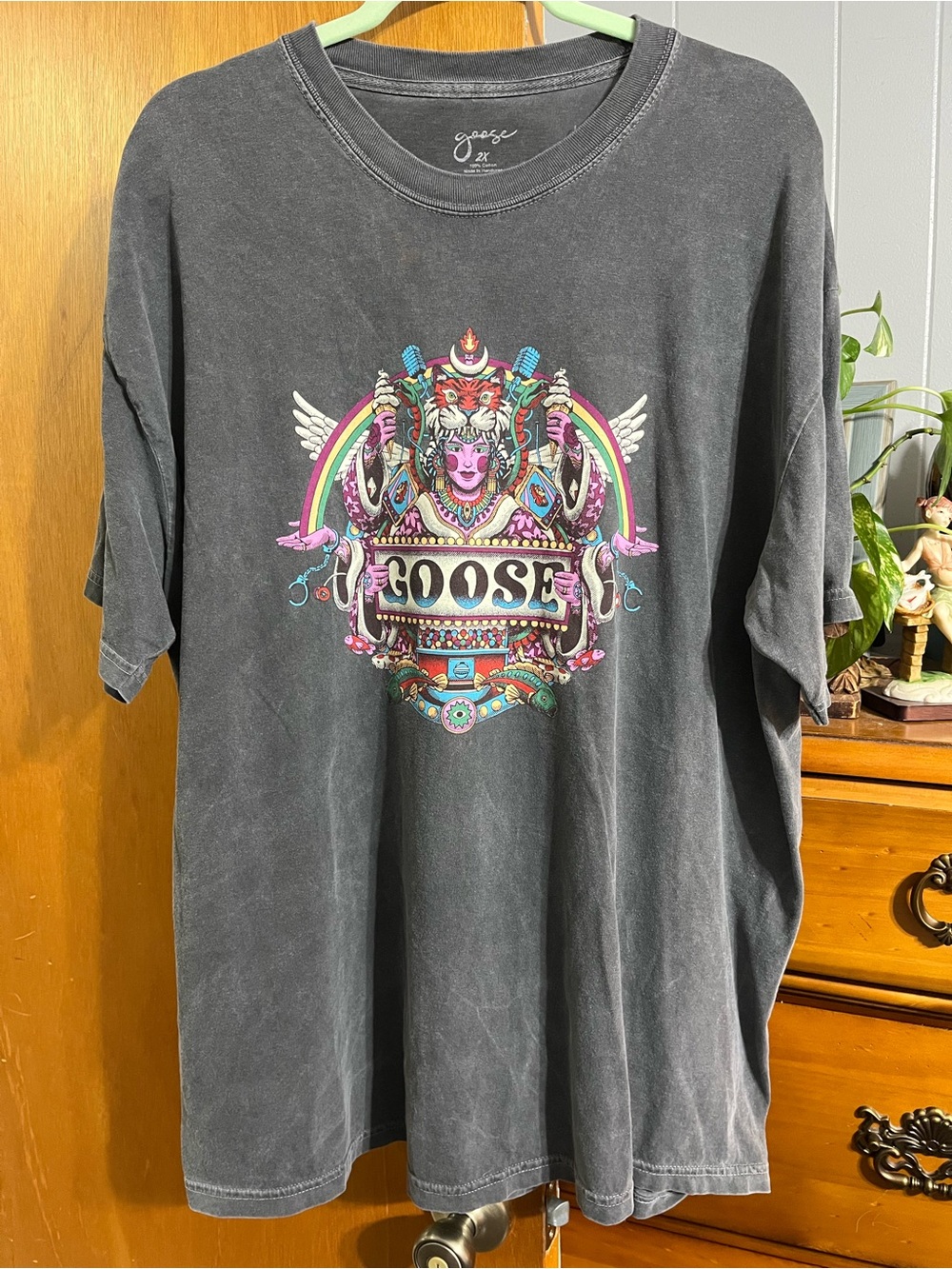 Goose Official Merchandise Band Women’s Size 2X Vintage Wash Crewneck T-Shirt